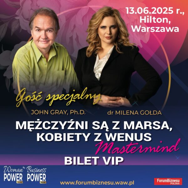 Mastermind z Dr. Johnem Grayem - bilet VIP